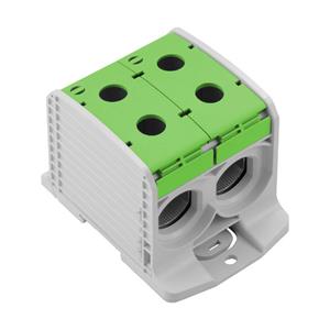 Doorgangsklem Weidmüller WPD 233 2X300/2X300 GN    2502920000 Grijs, Groen 1 stuk(s)