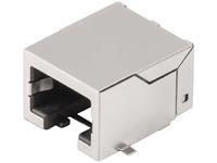 Weidmüller RJ45-Steckverbinder CAT 3 Buchse, Einbau horizontal RJ45C3 S1D 2.7N4N RL Silber, Schwarz
