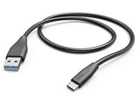 Hama USB 3.1 (gen. 1) Aansluitkabel [1x USB 3.1 stekker Aâ - 1x USB-C stekker] 1.5 m Zwart