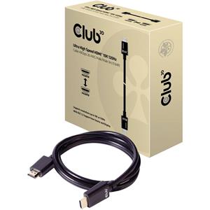 Club3D HDMI Anschlusskabel [1x HDMI-Stecker - 1x HDMI-Stecker] 3.00m Schwarz Ultra High Speed HDMI