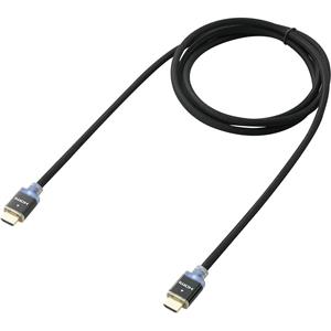 speakaprofessional HDMI Anschlusskabel mit LED [1x HDMI-Stecker - 1x HDMI-Stecker] 1.00m Schwarz