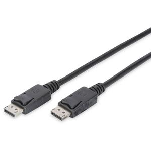 digitus DisplayPort Aansluitkabel [1x DisplayPort stekker - 1x DisplayPort stekker] 3 m Zwart