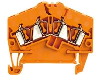 Weidmüller Durchgangsreihenklemme ZDU 2.5-2/4AN OR Orange 100St.