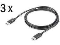 Digitus ASSMANN Electronic AK-880908-010-S. Snoerlengte: 1 m, Aansluiting 1: USB C, Aansluiting 2: USB C, USB-versie: USB 2.0, Maximale overdrachtssnelheid van gegevens: 480 Mbit/s, Kleur van het prod