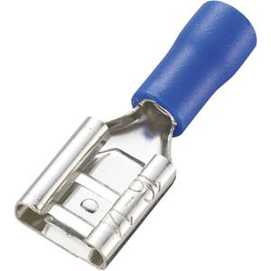 trucomponents TRU COMPONENTS 737509 Huls voor platte stekker Insteekbreedte: 8.0 mm Insteekdikte: 0.8 mm 180 Â° Deels geÃ¯soleerd Blauw 100 stuks