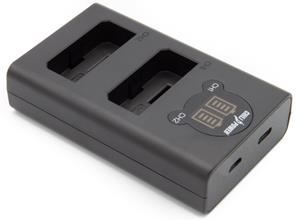 chilipower Canon LP-E5 dubbellader voor 2 camera accu's (tegelijk)