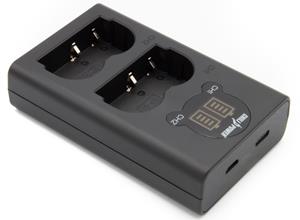 chilipower Canon BP-511 / BP-511A dubbellader voor 2 camera accu's (tegelijk)