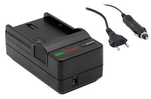 chilipower Nikon EN-EL3, EN-EL3a en EN-EL3e oplader - stopcontact en autolader