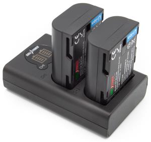 chilipower DMW-BLF19E Panasonic USB Duo Kit - Camera accu set