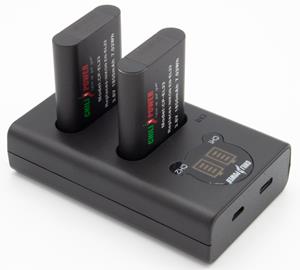 chilipower EN-EL23 Nikon USB Duo Kit - Camera accu set