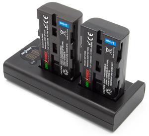 chilipower NP-F550 Sony USB Duo Kit - Camera accu set