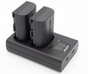 chilipower LP-E6N Canon USB Duo Kit - Camera accu set