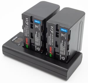 chilipower NP-F970 Sony USB Duo Kit - Camera accu set