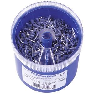 Klauke GR4708DO Adereindhuls assortiment 0.75 mmÂ² 0.75 mmÂ² Blauw 1000 onderdelen