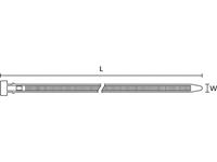 hellermanntyton CT375-PA66HS-BK Kabelbinder 375mm 7.60mm Schwarz mit Spreizanker, Hitzesta