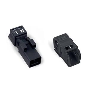 Wago Netz-Steckverbinder 890 Serie (Netzsteckverbinder) 890 Stecker Gesamtpolzahl: 2 16A Schwarz 50S