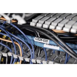 hellermanntyton TAG1TD2-1209-WHCL-1209-CL/WH Etiketten für Thermotransferdrucker Montage-