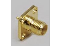 TRU COMPONENTS SMA-connector Bus, inbouw verticaal  1 stuk(s)