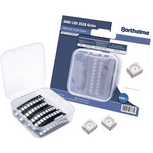 barthelme SMD-LED-Set 3528 Grün 400 mcd 120° 18mA 3V 100 St. Bulk