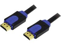 LogiLink HDMI Aansluitkabel HDMI-A stekker, HDMI-A stekker 5.00 m Zwart CHB1105 HDMI-kabel