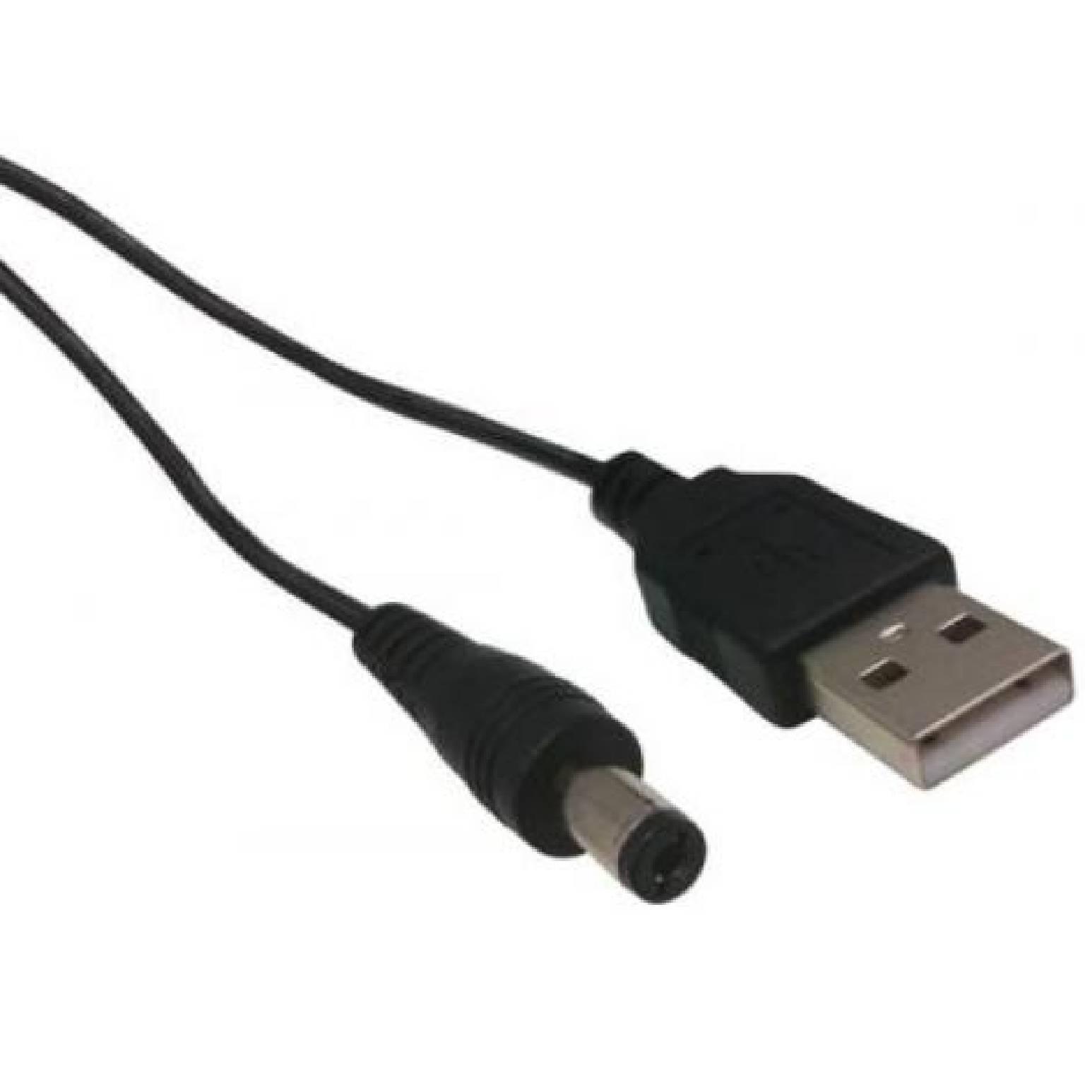 Quality4All USB A naar DC - Voedingskabel - 2.0 - 1 meter - 