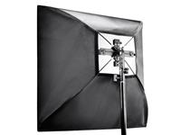 Walimex Set 4f. Blitzhalter inkl. Softbox 60x60cm 18655 Blitzhalterung