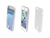 Iphone 4 Wallet Smart TPU Case transparant 