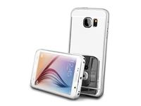 Samsung Flexibele Soft Case voor de  Galaxy s6 edge met spiegel Zilver zilver 