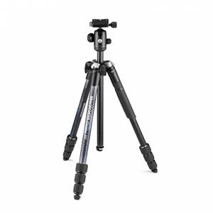 Manfrotto Element MII Aluminium Black 4 Sectie met Balhoofd