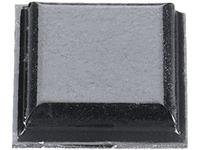 Gerätefuß selbstklebend, quadratisch Schwarz (L x B x H) 10.2 x 10.2 x 2.5mm