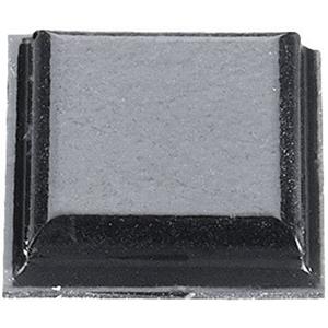 Gerätefuß selbstklebend, quadratisch Schwarz (L x B x H) 10.2 x 10.2 x 2.5mm