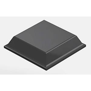 3m Gerätefuß quadratisch Schwarz (B x H) 12.7mm x 3.1mm