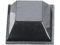 3m Gerätefuß selbstklebend, quadratisch Schwarz (L x B x H) 12.7 x 12.7 x 5.8mm