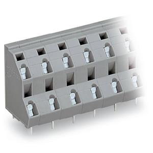 WAGO 736-702 Dubbel niveau klem 2.50 mm² Aantal polen 4 Grijs 112 stuk(s)