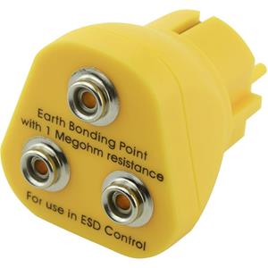 Quadrios ESD-aardingsstekker Drukknop 10 mm