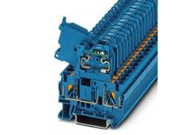 phoenixcontact PT 4-HESILED 24 (5X20) BU/BU Sicherungsreihenklemme 0.2mm² 6mm² Blau 50St.