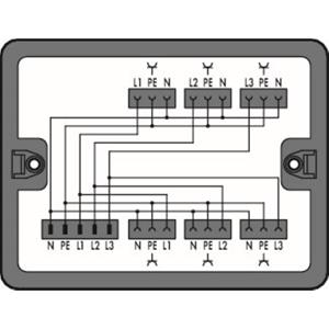 Wago Verteiler-Box 899 Serie (Netzsteckverbinder) 899 25A Schwarz 1St.