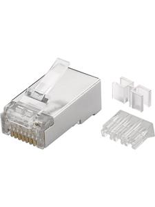 Goobay RJ45-stekker, CAT 6A STP afgeschermd Zilver 1 stuk(s)