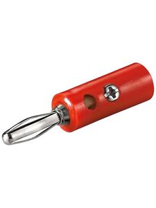 goobay 11375 Laboratoriumstekker Stift-Ã: 4 mm Rood 1 stuk(s)