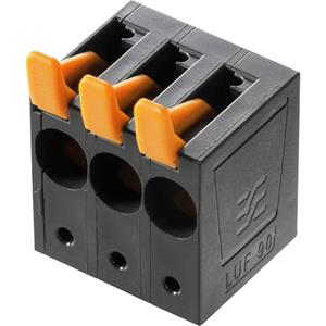 weidmüller LUF 10.00/02/90V 5.0SN BK BX Klemschroefblok 16 mmÂ² Aantal polen 2 Zwart 40 stuk(s)