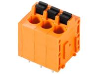 weidmüller LMF 5.00/03/180 3.5SN OR BX Federkraftklemmblock 2.5mm² Polzahl 3 Orange 90St.