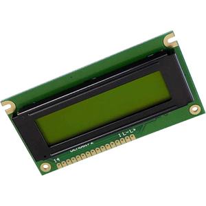 Display Electronic LC-display Geel-groen (b x h x d) 84 x 44 x 7.6 mm