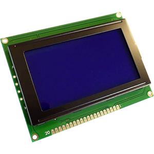 Display Electronic LC-display Wit Blauw 128 x 64 pix (b x h x d) 93 x 70 x 10 mm