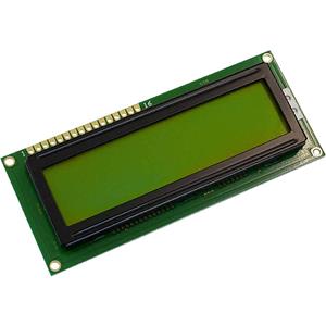 LCD-Display Gelb-Grün 16 x 2 Pixel (B x H x T) 100 x 42 x 10.1mm DEM16214SYH-LY