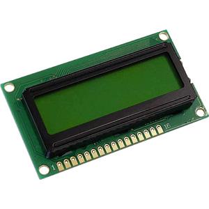 LCD-Display Gelb-Grün 16 x 2 Pixel (B x H x T) 65.5 x 36.7 x 9.6mm DEM16226SYH-L