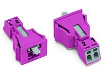 wago Netz-Steckverbinder 890 Serie (Netzsteckverbinder) 890 Stecker Gesamtpolzahl: 2 16A Pink 50St.