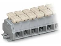 Wago 261-203/342-000 Klemmenleiste 10mm Zugfeder Belegung: L Grau 100St.