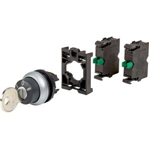 eaton M22-WS3-2K10-BVP Sleuteltoets Kunststof frontring Sleutel Zwart 1 stuk(s)