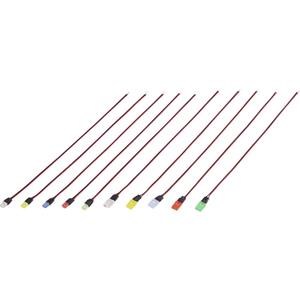 trucomponents TRU COMPONENTS TC-6649288 LED-assortiment Geel, Blue, Rood, Standaard-groen (zijdemat), Wit Vierkant Tray