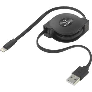 Renkforce USB 2.0 Aansluitkabel [1x USB-A 2.0 stekker - 1x Apple dock-stekker Lightning] 0.80 m Black